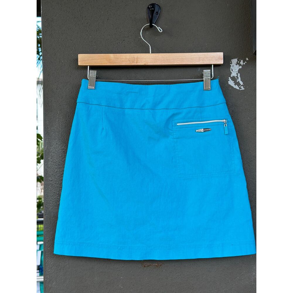 Jamie Sadock Blue Turquoise Golf Skort Size 0 Stretch Pickleball Tennis Skirt - Picture 2 of 8